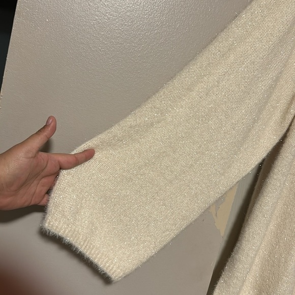 H&M Pearl/white Sparkly Top - XXL - Picture 7 of 10